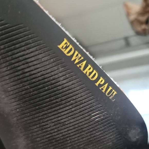 Vintage Edward Paul Snake Print Pointed Toe Heeled Boots - Picture 5 of 7